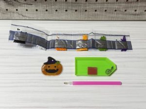 ダイソーのビーズアートキーホルダーキットの内容